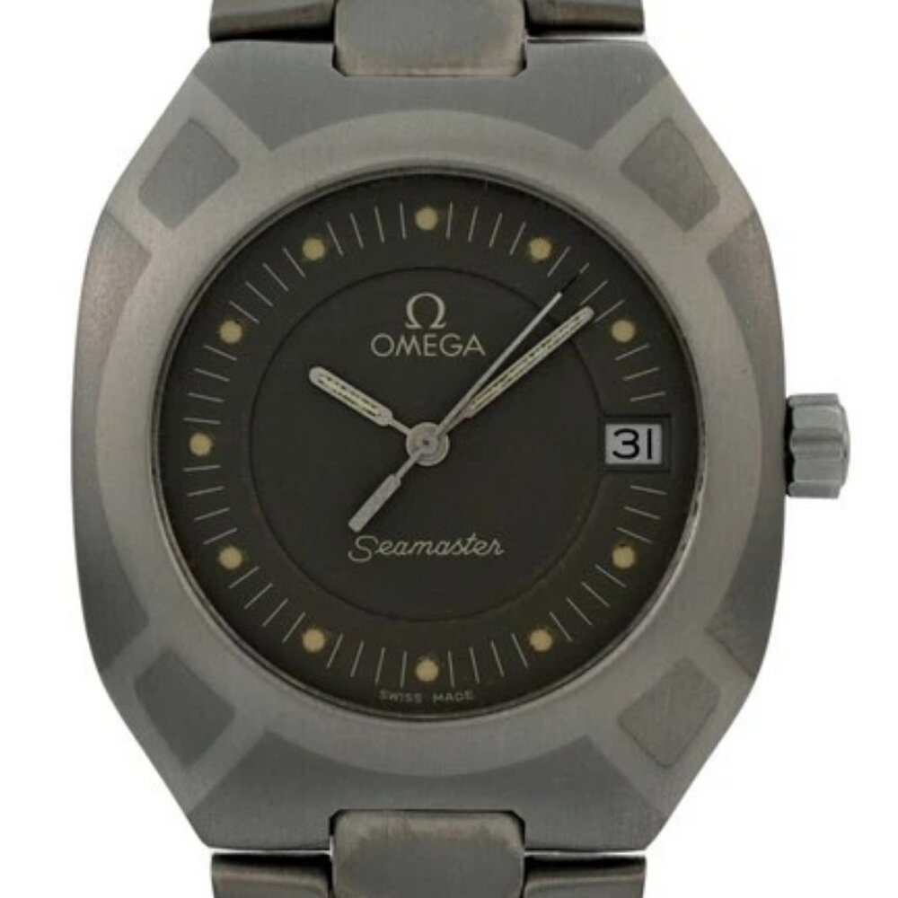 Omega 32mm Rare Seamaster Polaris Titanium Palladium Swiss Watch! Ref: 196.0291! - Picture 1 of 10